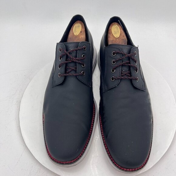Cole Haan Original Grand Men Size 11M C27997 Dark Grey Black Leather Shoes - Picture 3 of 16